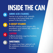 Red Bull Sugar Free Energy Drink with 114mg Caffeine plus Taurine & B Vitamins, 12 Fl Oz, Pack of 24 Cans