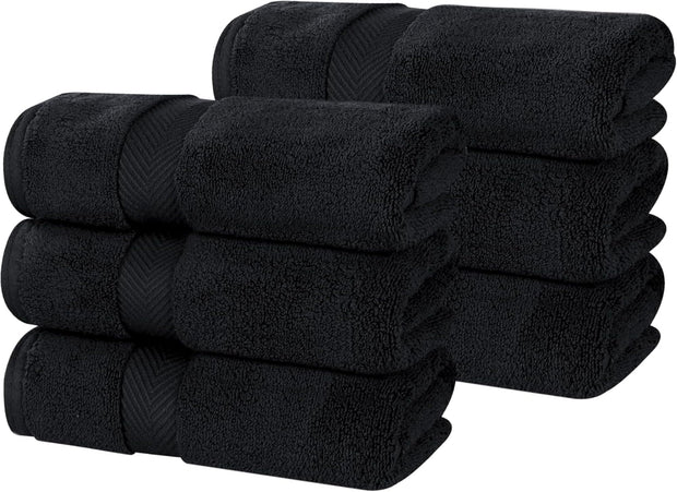 Superior Zero Twist 100% Cotton Bathroom Towels, Super Soft, Fluffy, and Absorbent, Premium Quality 6 Piece Towel Set with 2 Washcloths, 2 Hand Towels, and 2 Bath Towels, Coral