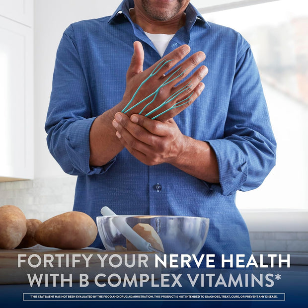 Nervive Nerve Health, with Alpha Lipoic Acid, to Fortify Nerve Health and Function in Fingers, Hands, Toes, & Feet*, and Support Healthy Circulation, ALA, Vitamins B12, B6, & B1, 30 Tablets