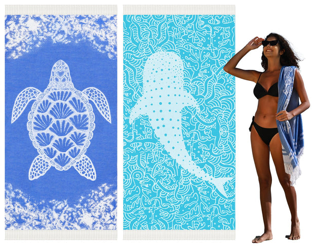 Thin Turkish Beach Towel Quick Dry Absorbent Cotton Lightweight Bath Pool Towels Extra Large Oversized Sand Free Beach Stuff Cloud Adults Gift