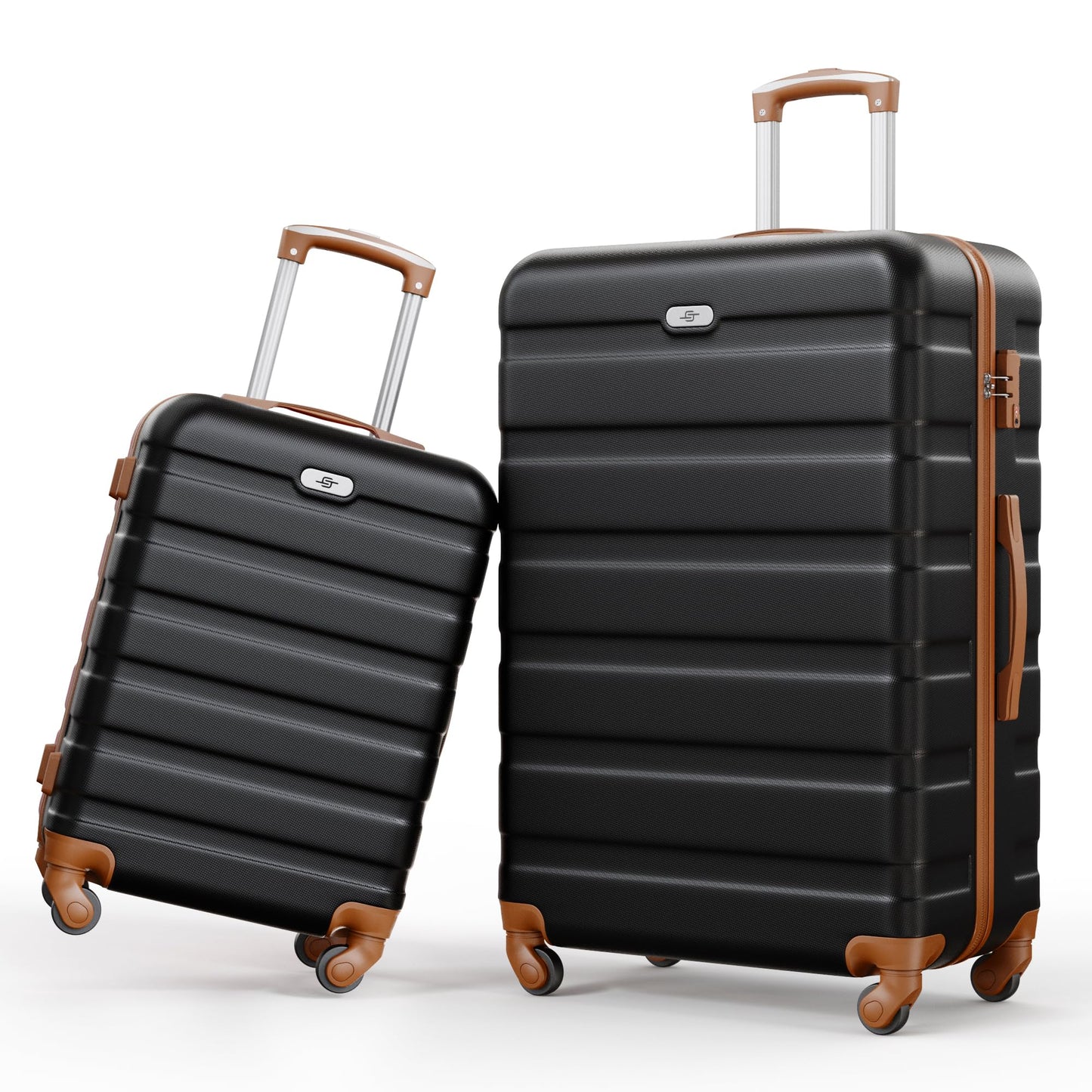 Suitour Luggage 3 Piece Sets Hard Shell Luggage Set with Spinner Wheels, TSA Lock, 20 24 28 inch Travel Suitcase Sets, Cerulean Blue