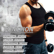 Sauna Sweat Suits Shirt Vest Waist Trainer for Men Compression Workout Shapewear Excersize Gym Clothes Working Out