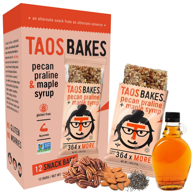 Taos Bakes - Variety Pack - Breakfast Bars - High Protein and High Fiber packed Granola Bars - Gluten Free & Non-GMO - Healthy Snacks for Adults & Kids – Trail Mix Bars - 12 Pack, 1.8oz ea