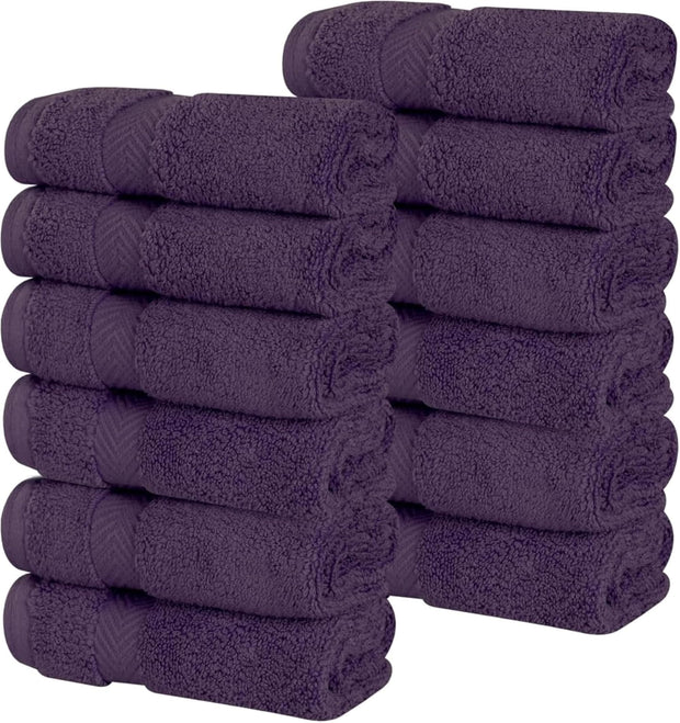 Superior Zero Twist 100% Cotton Bathroom Towels, Super Soft, Fluffy, and Absorbent, Premium Quality 6 Piece Towel Set with 2 Washcloths, 2 Hand Towels, and 2 Bath Towels, Coral
