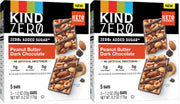 KIND ZERO Added Sugar Bars, Keto Snack, Dark Chocolate Nuts and Sea Salt, Good Source of Fiber, Gluten Free, Low Sugar, 6g Protein, 10 Count