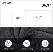 MOONQUEEN Ultra Soft Towel Set-Quick Drying-2 Bath Towels 2 Hand Towels 2 Washcloths - Microfiber Coral Velvet Highly Absorbent Towel for Bath Fitness, Bathroom, Sports, Yoga, Travel(Dark Grey, 6 Pcs)