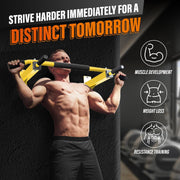 Yes4All Pull Up Bar Wall Mounted - Multifunctional Wall Mounted Pull Up Bar for Home Gym Workout Strength Training Equipment