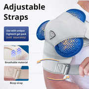 Shoulder Brace - Support & Injury Prevention Brace- Joint Pain Releaser- Shoulder Compression Wrap Strap - Adjustable Injury Accessories for Shoulders - Premium Quality Strap by FIGHTECH (Pink, L-XL)