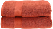 Superior Zero Twist 100% Cotton Bathroom Towels, Super Soft, Fluffy, and Absorbent, Premium Quality 6 Piece Towel Set with 2 Washcloths, 2 Hand Towels, and 2 Bath Towels, Coral