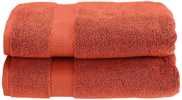 Superior Zero Twist 100% Cotton Bathroom Towels, Super Soft, Fluffy, and Absorbent, Premium Quality 6 Piece Towel Set with 2 Washcloths, 2 Hand Towels, and 2 Bath Towels, Coral