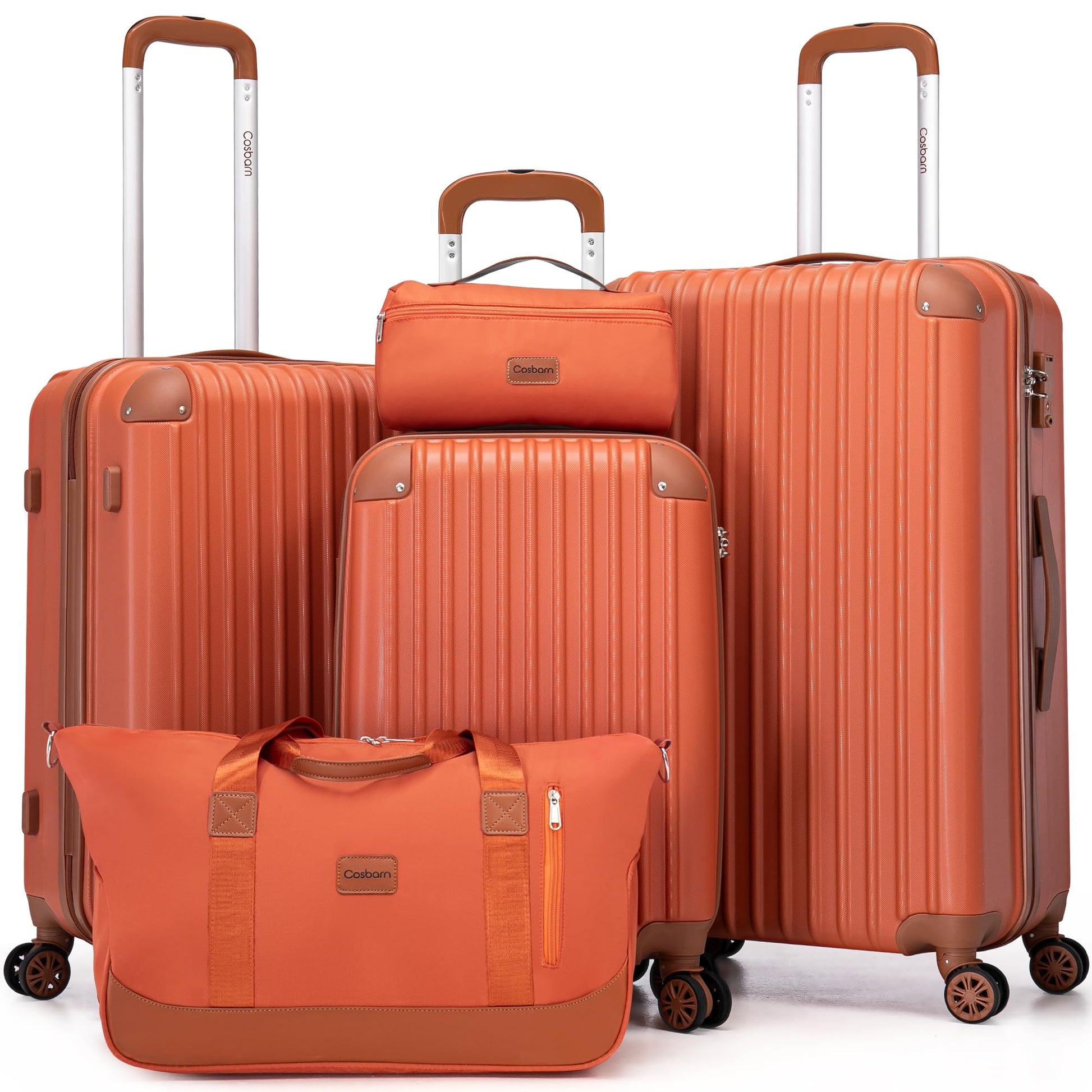 Luggage Sets 5 Piece Suitcases with Wheels, Suitcase Set ABS Hard Case Luggage with TSA Lock Spinner Wheels Durable Travel Luggage