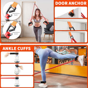 [2025 New] Northdeer Resistance Band with Patented Adjustable Handles, Exercise Band, Adjust Resistance Levels Instantly by Changing Band Length for Home Gym Yoga Pilates Full Body for Men Women