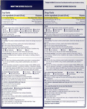 Mucinex Maximum Strength Fast-Max Cold & Flu and Nightshift, All-in-One Multi Symptom Relief Liquid, 6 Fl Oz - 2 Count (Pack of 1)