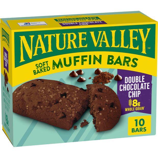 Nature Valley Soft Baked Muffin Bars, Blueberry, Snack Bars, 10 Bars, 12.4 oz