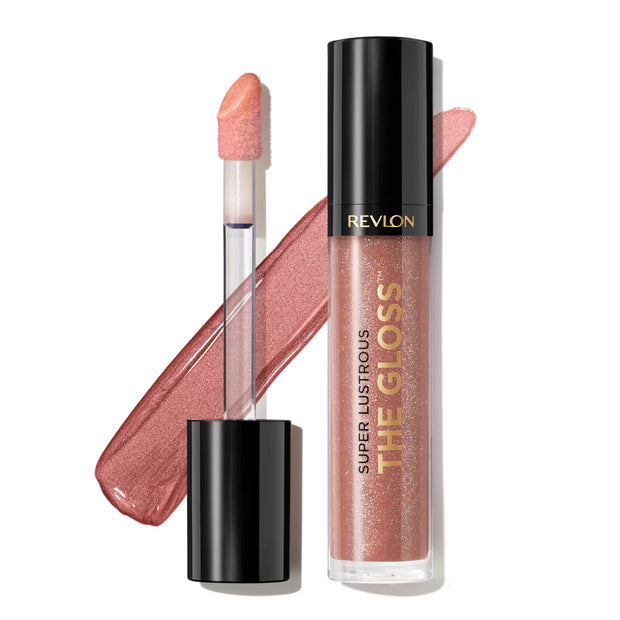 Revlon Super Lustrous Lip Gloss, Non-Sticky, Hydrating, High Shine Finish, 215 Super Natural, 0.13 oz