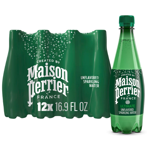 Maison Perrier Ultimate Sparkling Water, 16.9 Fl Oz Plastic Water Bottles, 6 Count 101.406 fl oz