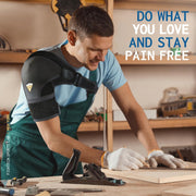 Shoulder Brace - Support & Injury Prevention Brace- Joint Pain Releaser- Shoulder Compression Wrap Strap - Adjustable Injury Accessories for Shoulders - Premium Quality Strap by FIGHTECH (Pink, L-XL)