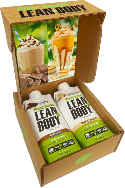 Lean Body Ready-to-Drink, Plant-Based Vegan Taster Pack, 30g Protein, No Artificial Flavors, Sweeteners or Colors, Non GMO, Gluten Free, Premium Pea & Rice Blend (Pack of 2)