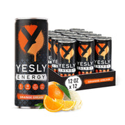 Yesly Energy Drink, Variety Pack, Naturally Flavored Sparkling Energy Drink With Electrolytes, Magnesium, Potassium, Vitamin C, B6 & B12, Natural Caffeine From Green Tea, 12 Fl Oz Cans, 12 Pack