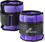 Sportneer Adjustable Ankle Weights for Women and Men 7 lbs/Pair Adjustable Leg Weights with Secure Straps, Strength Training Weighted for Yoga, Walking, Running, Aerobics, Gym, Physical Therapy
