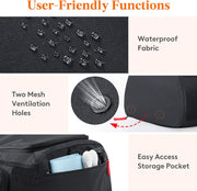 Lifewit Gym Bag for Men & Women with Shoe Compartment, 40L Carry On Duffle Bag for Travel, 3 In 1 Waterproof Weekender Workout Overnight Sports Backpack with Dry and Wet Seperation, Black