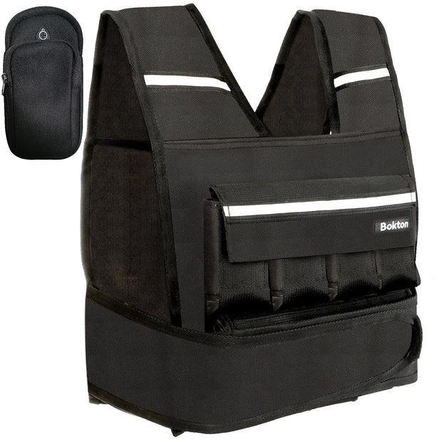 Weighted Vest for Men and Women, 2-18lb Vest with 16 Ironsand Weights for Home Workouts, Adjustable Body Weight Vest Exercise Set for Strength Training, running, walking, Cardio