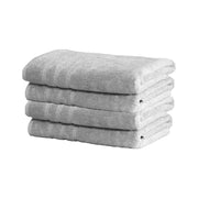Mosobam Luxury Turkish Set of 2 Bath Towels 30X58 Light Taupe Oversize 700 GSM Bamboo Viscose & Aegean Turkish Combed Cotton
