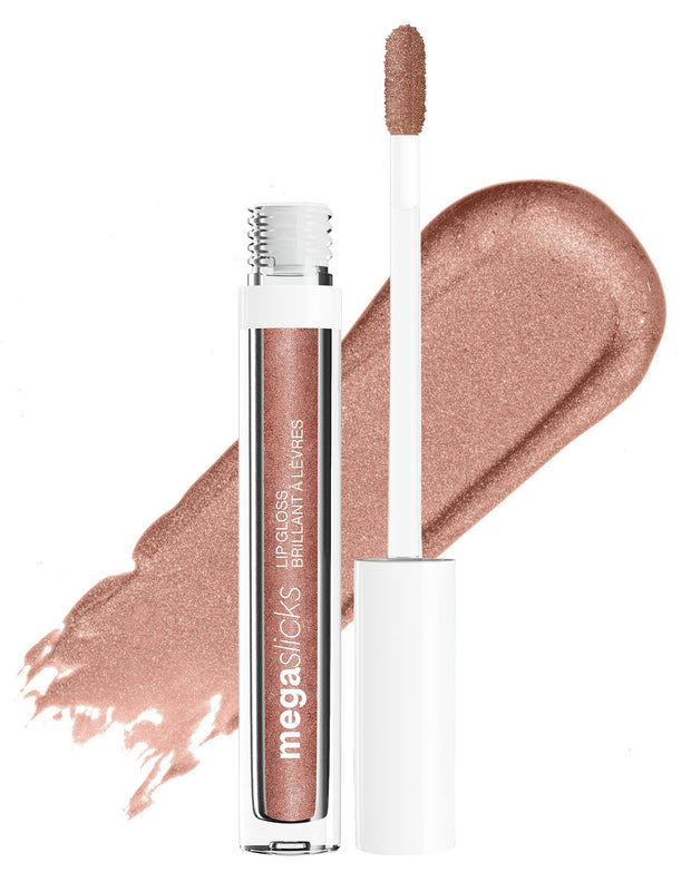 wet n wild MegaSlicks Lip Gloss, Ultra-Glossy, Vitamin-E Enriched, Ultra-Gloss High Shine Moisturizing, Cruelty-Free & Vegan - Crushed Diamonds