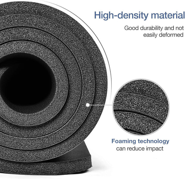 Thick Yoga Mat Non Slip, Large Size 72" L x 32" W x 0.6" TH, Premium Exercise & Fitness Mat with Carrying Strap and Bag, Workout Mats for Home