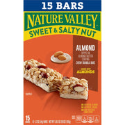 Nature Valley Sweet and Salty Nut Granola Bars, Dark Chocolate Peanut Almond, 15 Bars, 18 oz