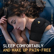 Shoulder Brace - Support & Injury Prevention Brace- Joint Pain Releaser- Shoulder Compression Wrap Strap - Adjustable Injury Accessories for Shoulders - Premium Quality Strap by FIGHTECH (Pink, L-XL)