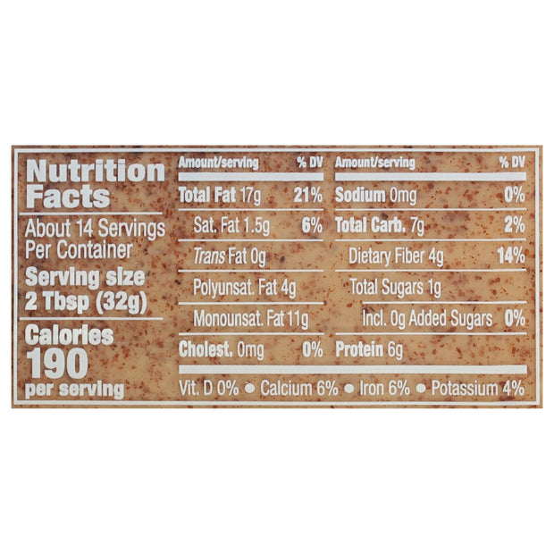 MaraNatha Natural Creamy Raw Almond Butter, 16 Ounce Jar