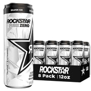 Rockstar Pure Zero Energy Drink, Fruit Punch, 0 Sugar, with Caffeine and Taurine, 16oz Cans (12 Pack) (Packaging May Vary)
