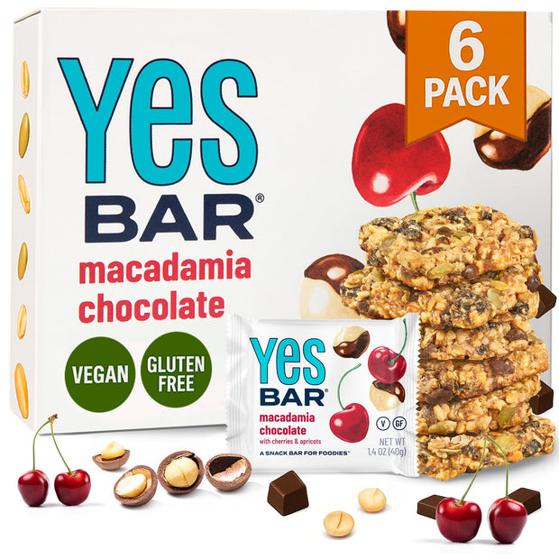 YES Bar – Black Sesame Sea Salt – Plant Based Protein, Decadent Snack Bar – Vegan, Paleo, Gluten Free, Dairy Free, Low Sugar, Healthy Snack, Breakfast, Low Carb, Keto Friendly (Pack of 6)