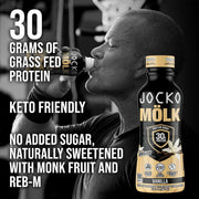 Jocko Fuel Mölk RTD Protein Shakes Bundle - Vanilla & Sweet Cream Coffee (Pack of 24)