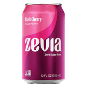 Zevia All Natural Soda, Black Cherry Zero, 12 Fl Oz (Pack of 6)