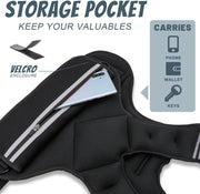 JoyPlus Adjustable Weight Vest,Strength Training Running Vest, Workout Equipment, Sport Exercise, Fitness, Weight Loss for Men 12LB, Women 8LB, Velcro or Buckle