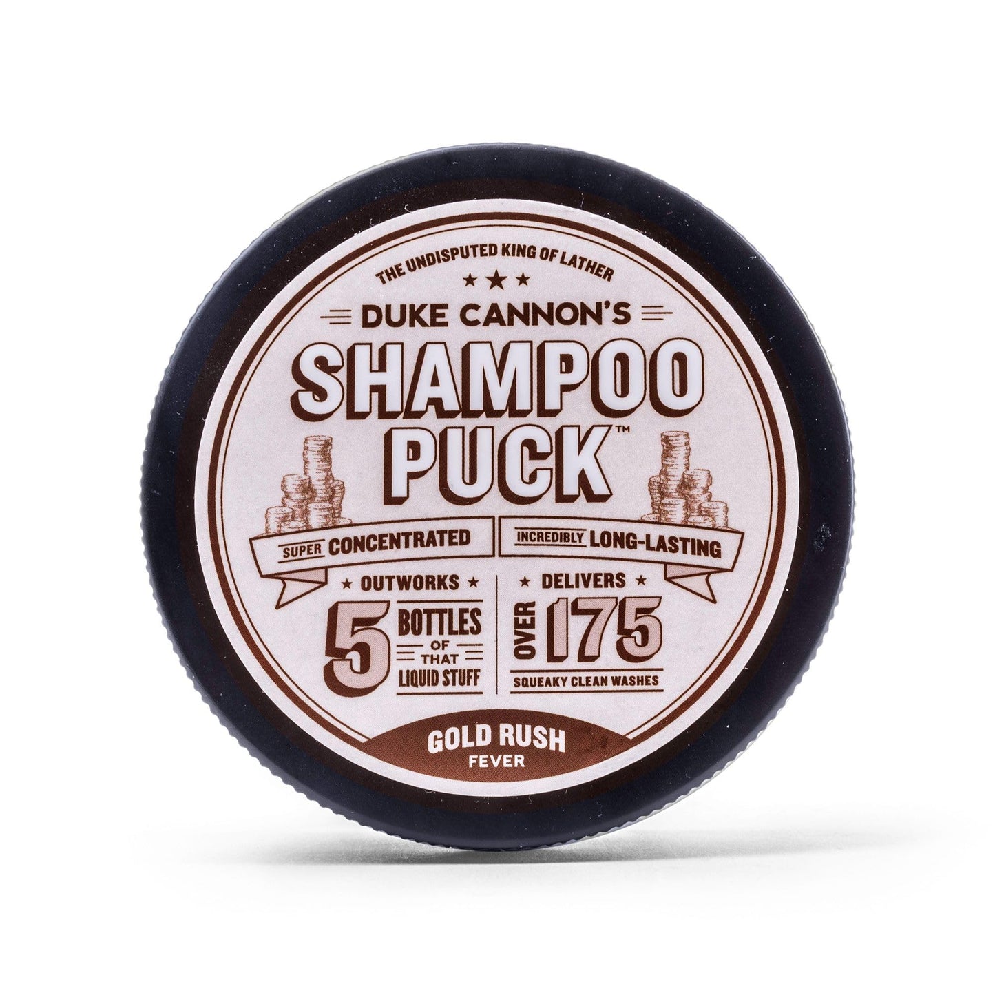 Duke Cannon Men's Shampoo Puck, Field Mint - Big Lather, Eucalyptus Peppermint Fragrance, Argan Oil & Oat Kernel Protein, 4.5 oz.