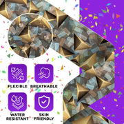 OK TAPE Patterned Kinesiology Tape, Elastic Physical Therapy Athletic Tape for Pain Relief & Muscle Support, Uncut Kinetic Tape, 2in x 16.4ft- 2 Rolls (Geometric)