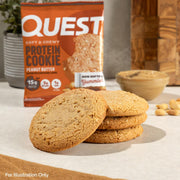 Quest Nutrition Peanut Butter Protein Cookie, 15g Protein, 1g Sugar, 5g Net Carbs, Keto Friendly, High Protein, Low Carb, 12 Count