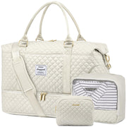 LOVEVOOK Travel Duffle Bag,Weekender Bags for Women with Shoe Compartment，Carry on Overnight Bag with Toiletry Bag,Gym Duffel Bag with Wet Pocket, Hospital Bags for Labor and Delivery