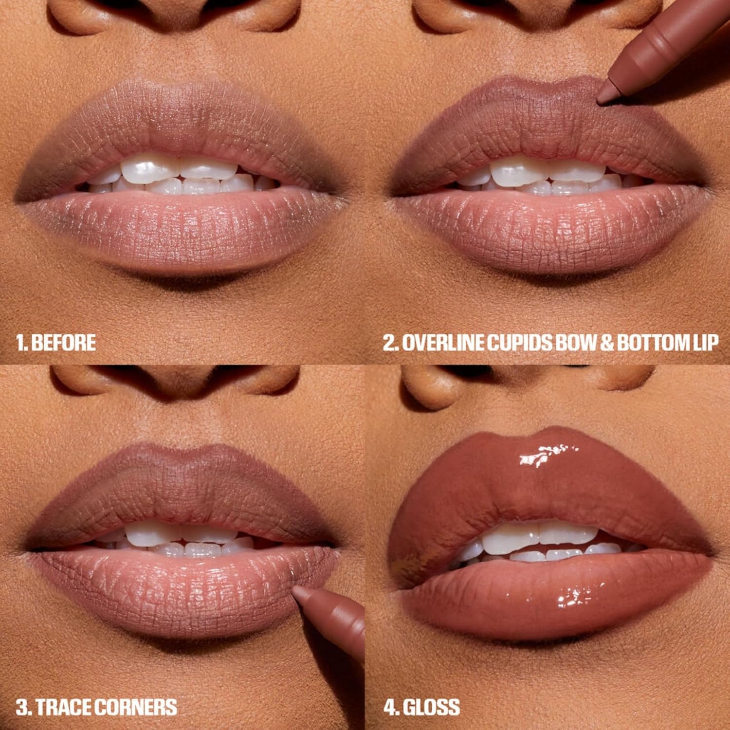 Huda Limited Edition Pink Kit Juicy Bombshell Lip Duo - Lip Pencil and Lip Gloss - Travel Size