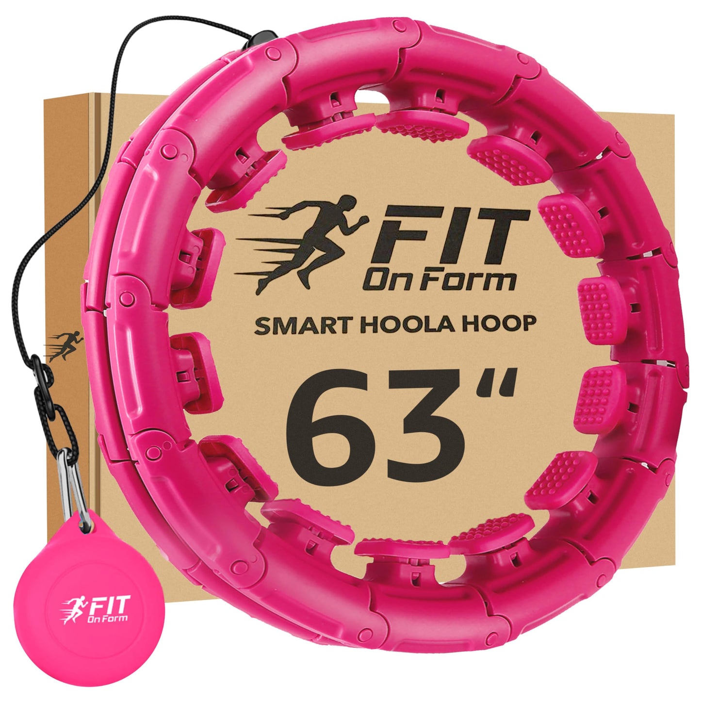 Infinity Weighted Hula Fitness Hoop for Adults Weight Loss, Smart Exercise Hola Circle Hoop for Women Abs Workout