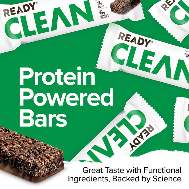 Ready® Protein Bars - High-Protein Snack with 15g Whey Protein, With Flaxseeds and Omega-3s for Sustained Energy, Supports Lean Muscle and Recovery - Mint Chocolate Chip Bundle (15-Pack)
