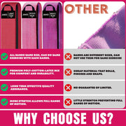 Non-Slip Hip Resistance Bands for Working Out - Fabric Elastic Exercise Bands Strength Training, Physical Therapy, Pilates & Yoga - Booty Workout Bands for Women/Men Legs & Thigh Glutes