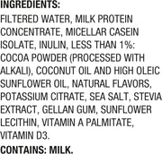 Oikos Protein Shake, Chocolate, 30g High Protein Drinks, Shelf Stable, Ready to Drink, 5g Prebiotic Fiber, 12 fl oz Bottle, 12 Count​