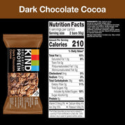 KIND Breakfast Protein Bars, Dark Chocolate Cocoa, Healthy Snacks, Gluten Free, 8g Protein, 30 Count