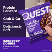 Quest Bake Shop, Chocolate Frosted Donuts, Protein Snack, Low Sugar, 9 Count