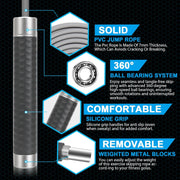 Weighted Jump Rope for Men，Women and kids(1LB), Jump Ropes for Fitness, Speed Skipping Rope, Gym,Indoor/Outdoor - Fitness, Workout, Boxing,crossfit