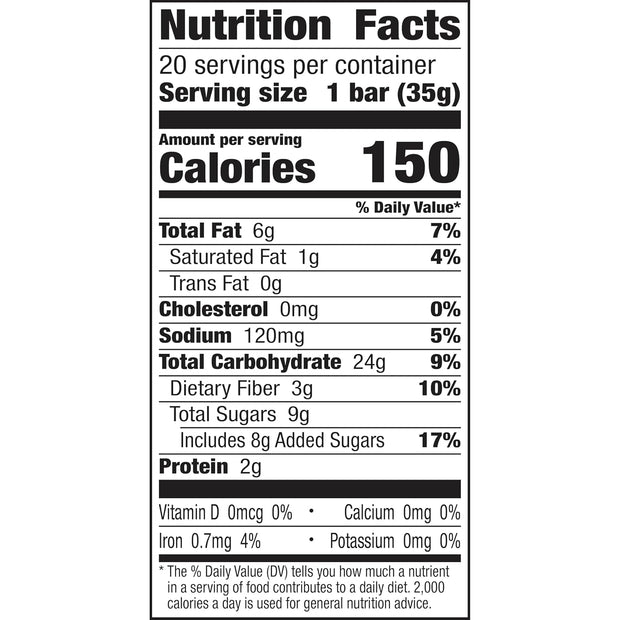 Nature Valley Soft Baked Oatmeal Squares, Cinnamon Brown Sugar, 20 Bars, 24.8 oz